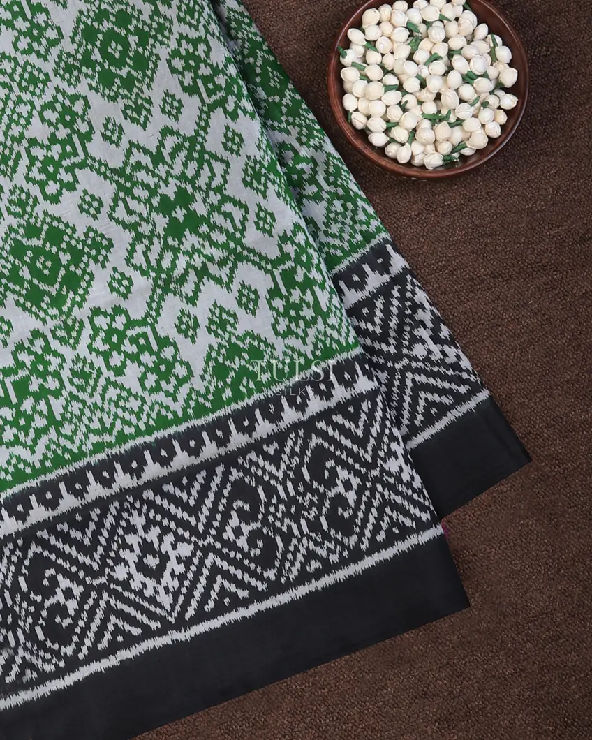 Green Patola Silk Saree T747643-image