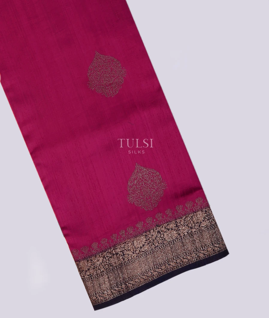 Pink Banaras Tussar Saree T698420-image