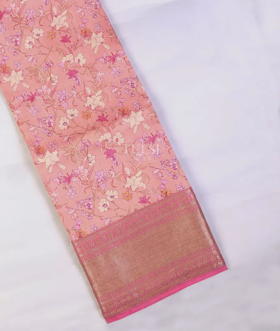 Pink Chaniya Silk Saree T738406-image