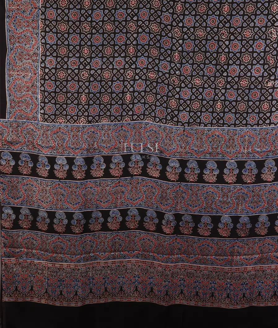 black-ajrakh-printed-modal-silk-saree-t724338-t724338-d