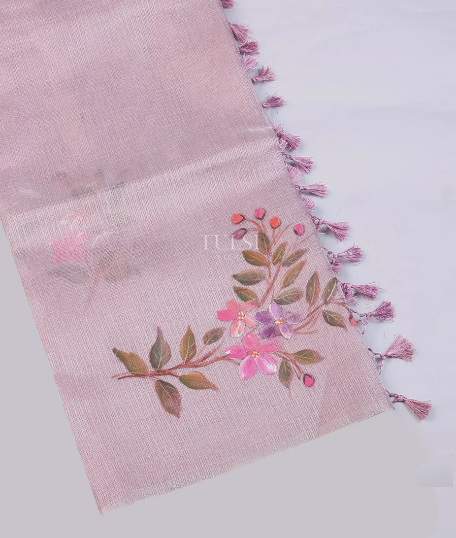 Lavender Tissue Kota Saree T745378-image