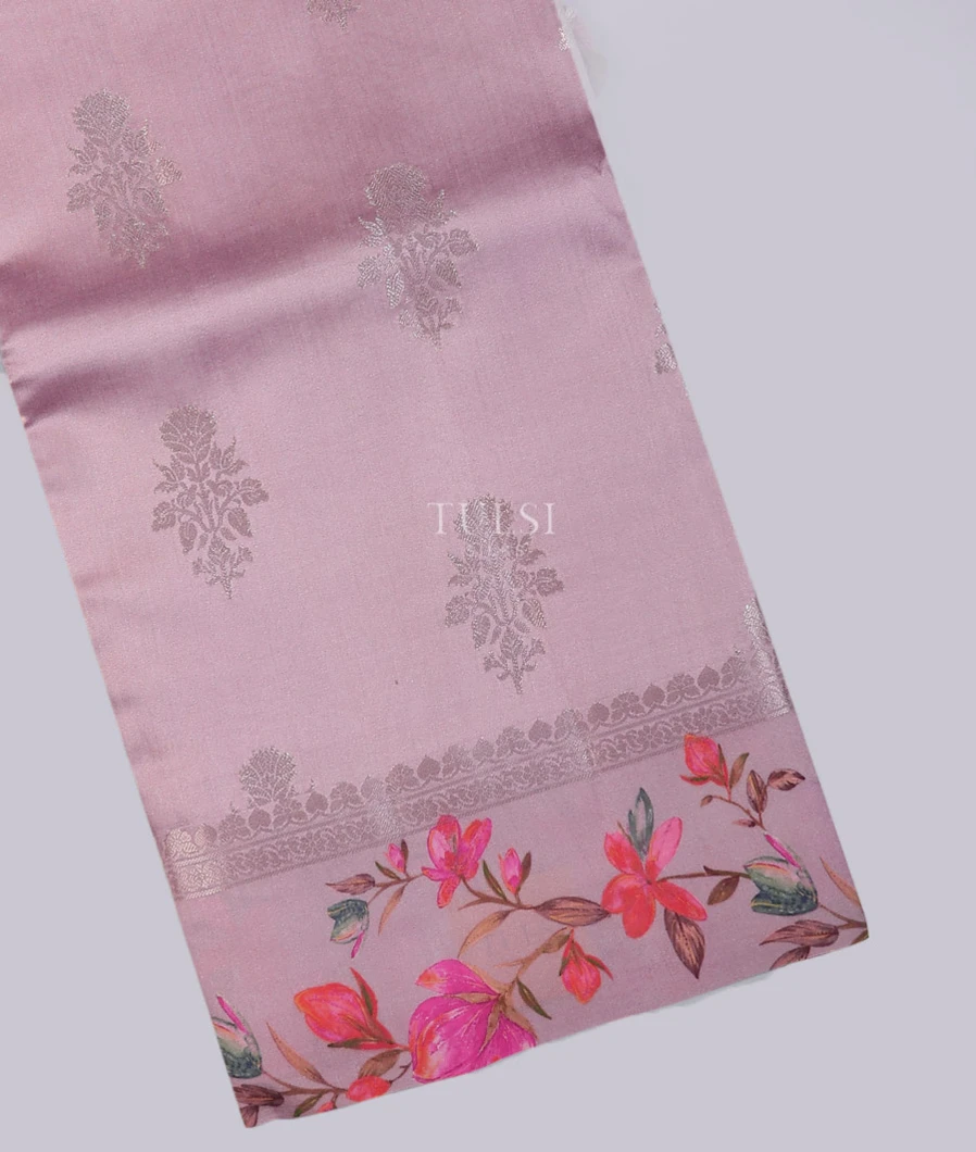 Lavender Chaniya Silk Saree T743746-image