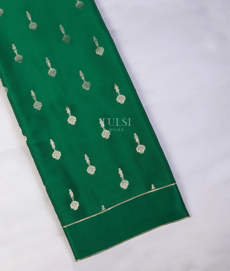 Bottle Green Mysore Silk Saree T732965-image