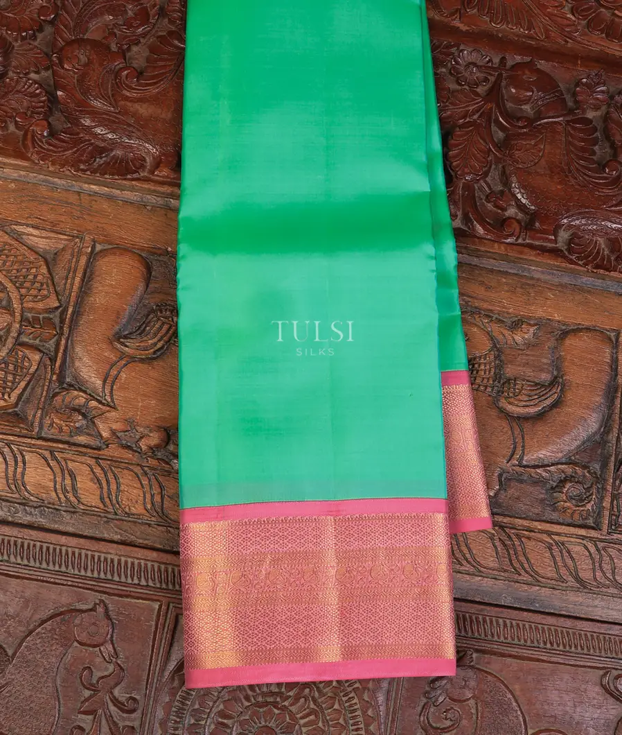 Green Soft Silk Saree T742381-image