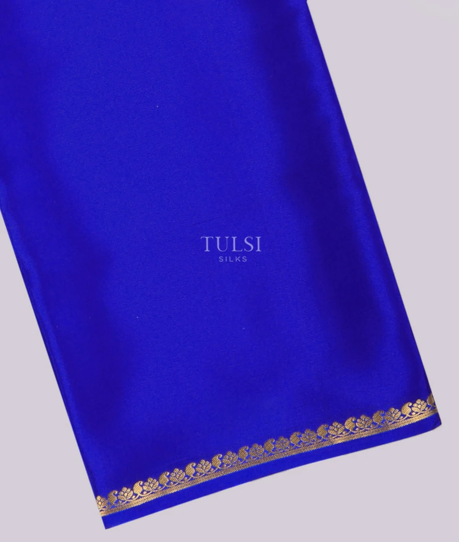 Blue Mysore Crepe Silk Saree T741281-image