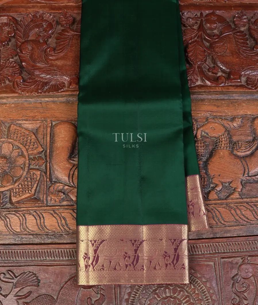 Bottle Green Soft Silk  Saree T745128-image