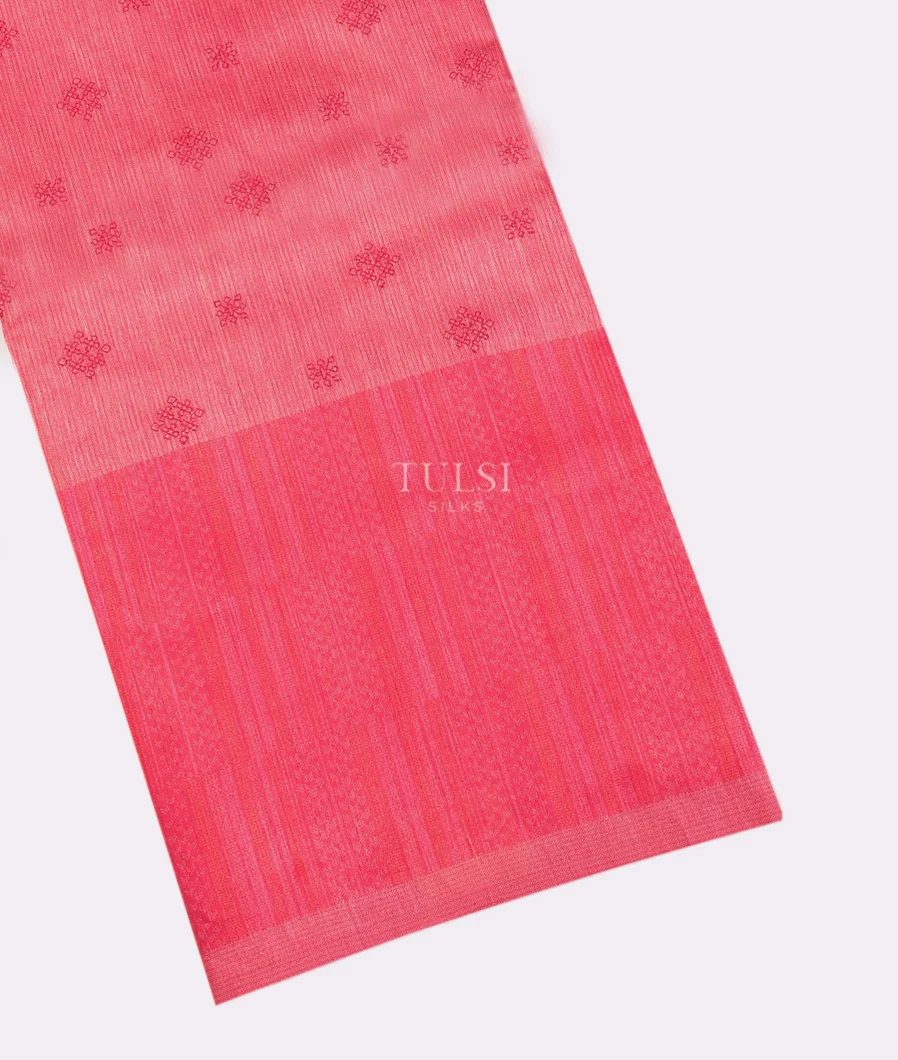 Peach Woven Tussar Saree T713472-image