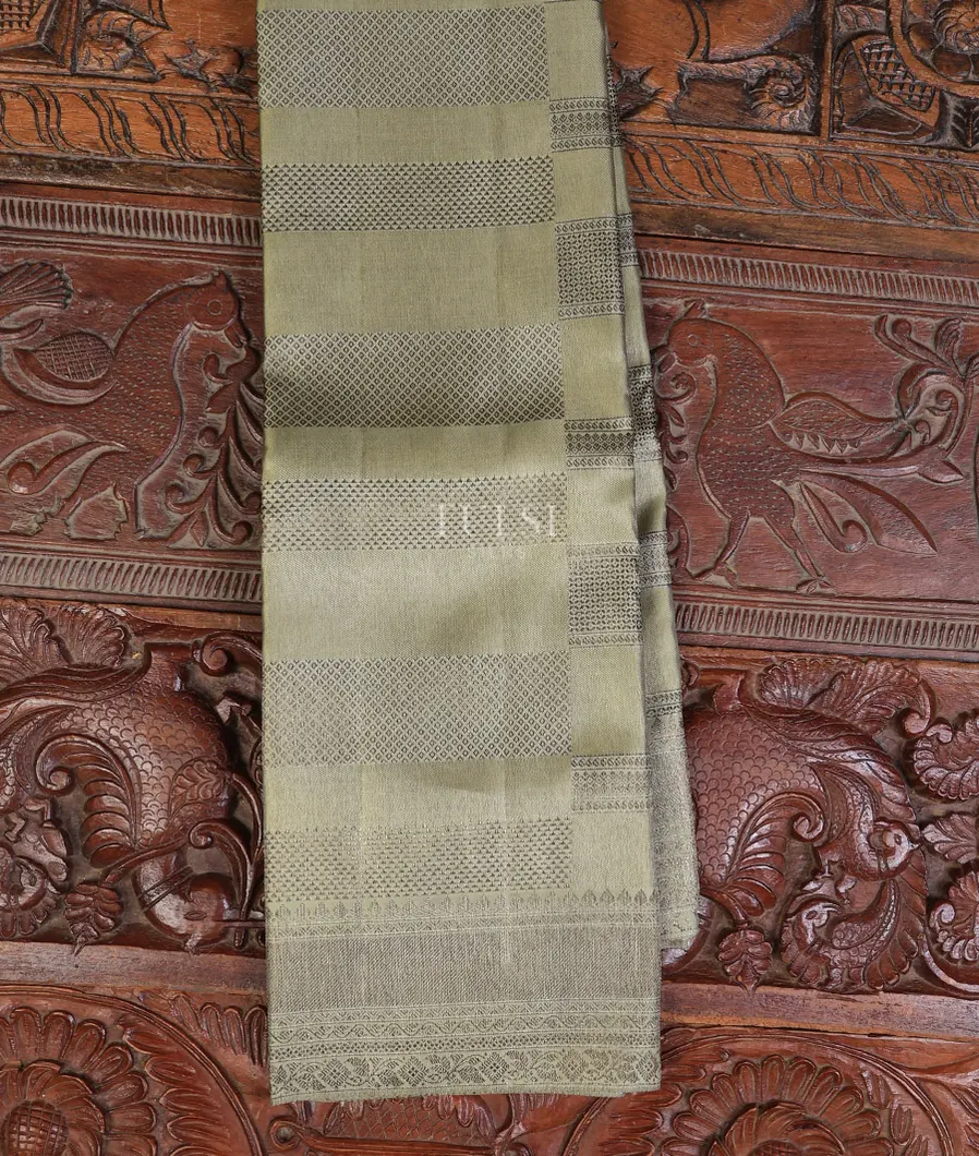Khaki Green Kanjivaram Silk Saree T676891-image