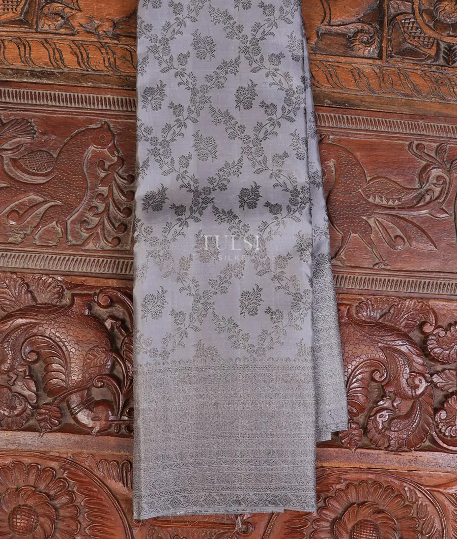 Grey Kanjivaram Silk Saree T692111-image