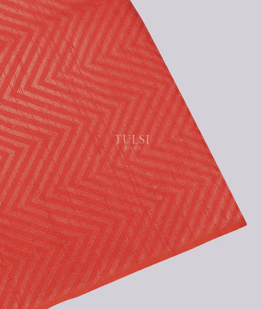 Red Woven Raw Silk Saree T747083-image