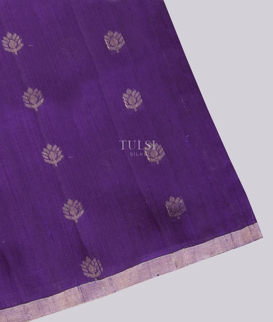 Purple Woven Raw Silk Saree T747112-image