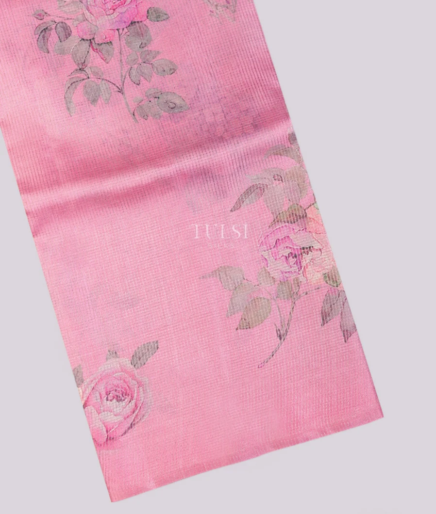Pink Tussar Printed Saree T744350-image
