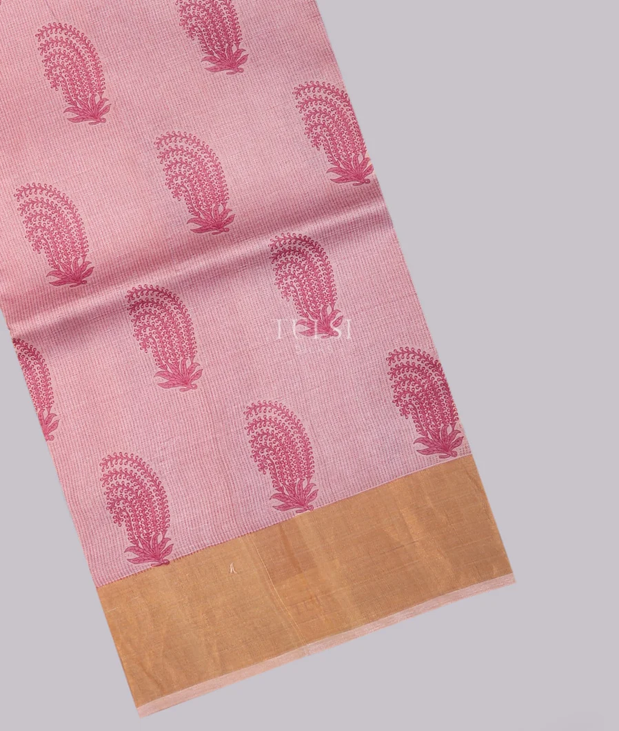 Pink Tussar Printed Saree T745557-image