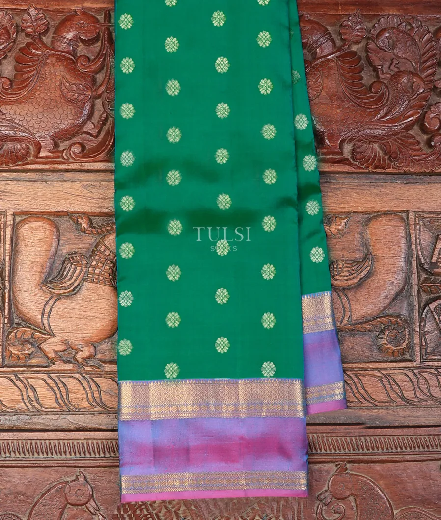 Green Soft Silk Saree T701731-1-image