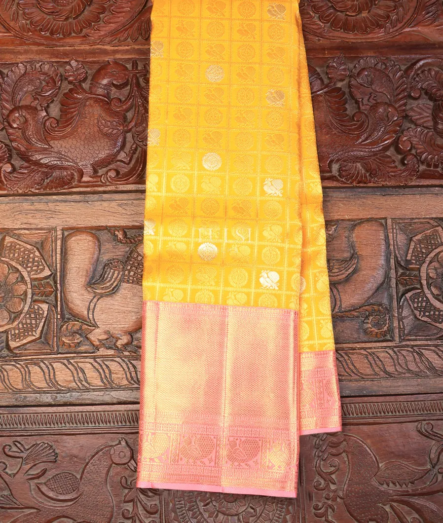 Yellow Kanjivaram Silk Saree T723324-image