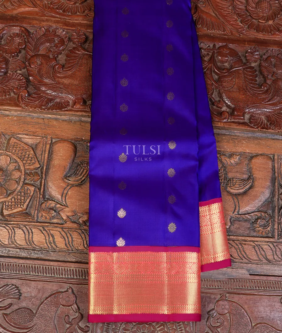 Blue Soft Silk Saree T742384-image