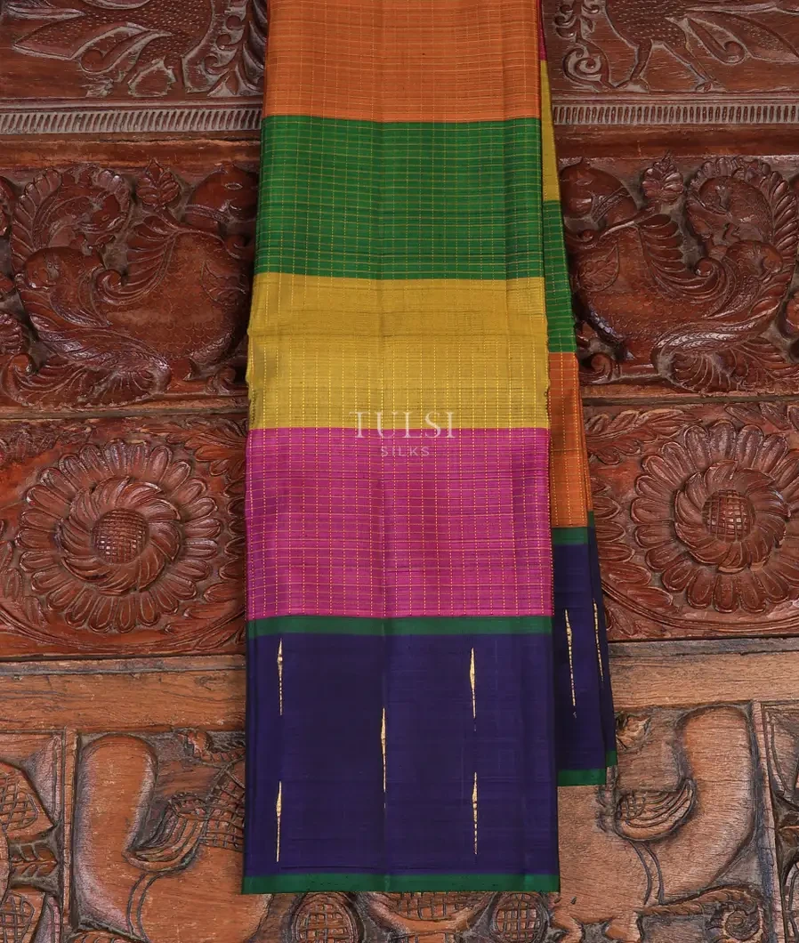 Multicolour Kanjivaram Silk Saree T743036-image