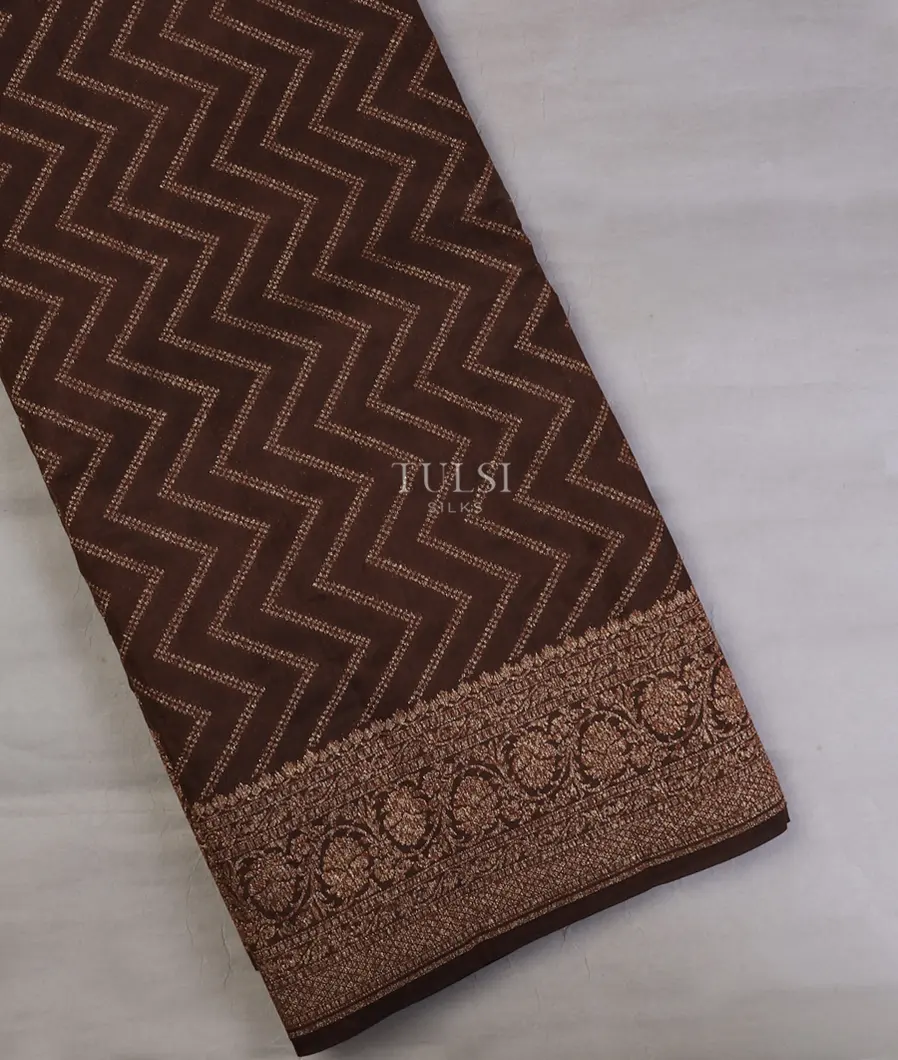 Brown Banaras Silk Saree T746284-image