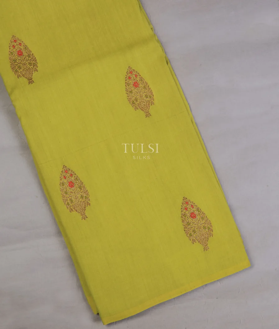 Green Banaras Tussar Saree T749247-image
