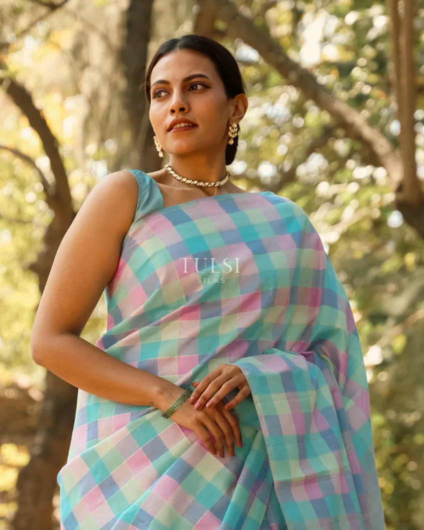 Multicolour Kanjivaram Silk Saree T750185-image