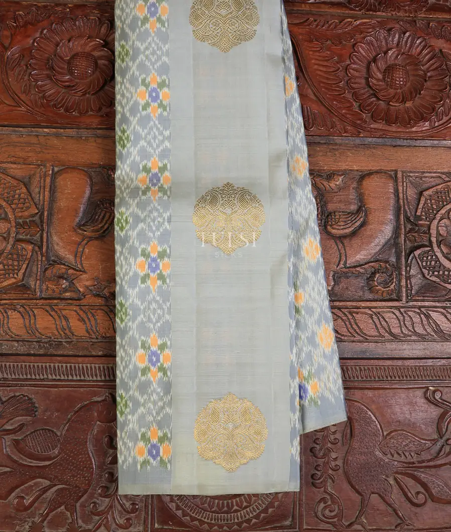 Grey Kanjivaram Silk Saree T750055-image