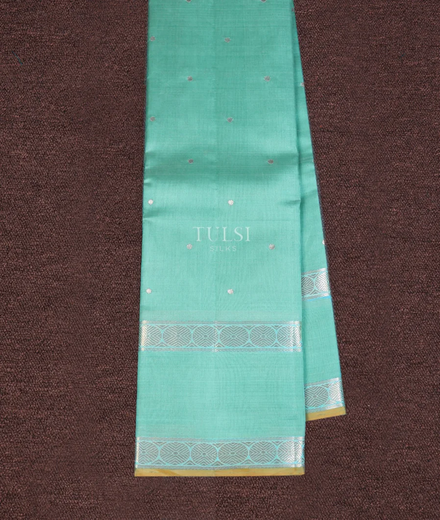 Blue Kora Kanjivaram Silk Saree T738930-image