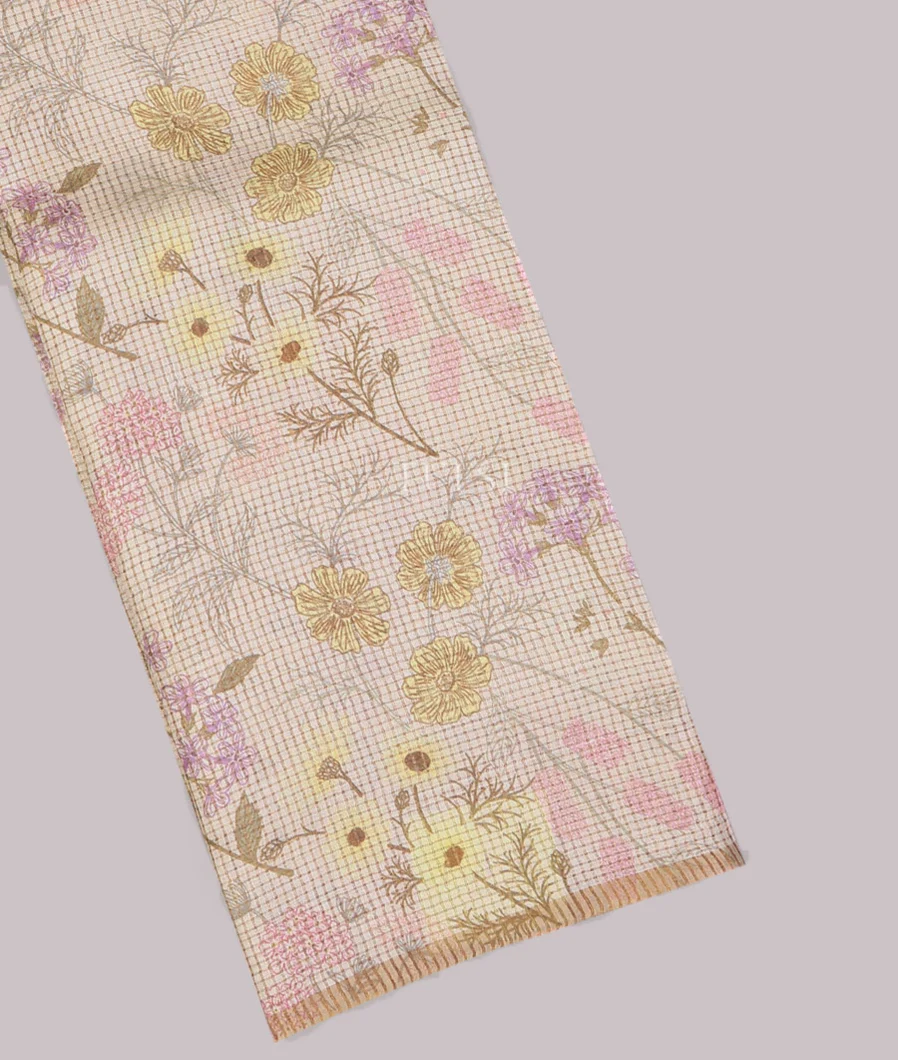 Beige Tussar Printed Saree T715870-image