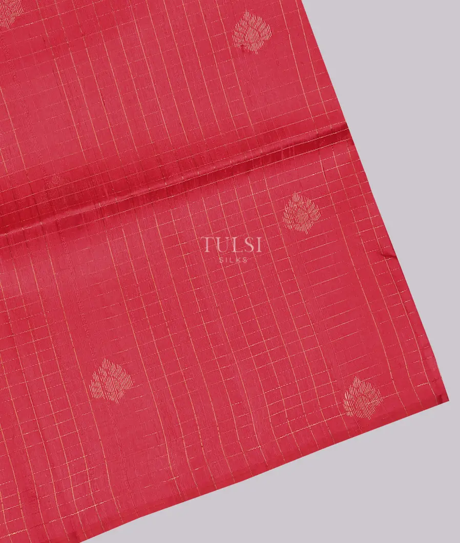 Reddish Pink Woven Raw Silk Saree T747150-image
