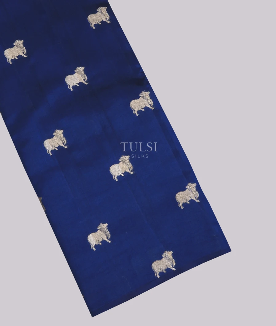 Blue Chaniya Silk Saree T747004-image