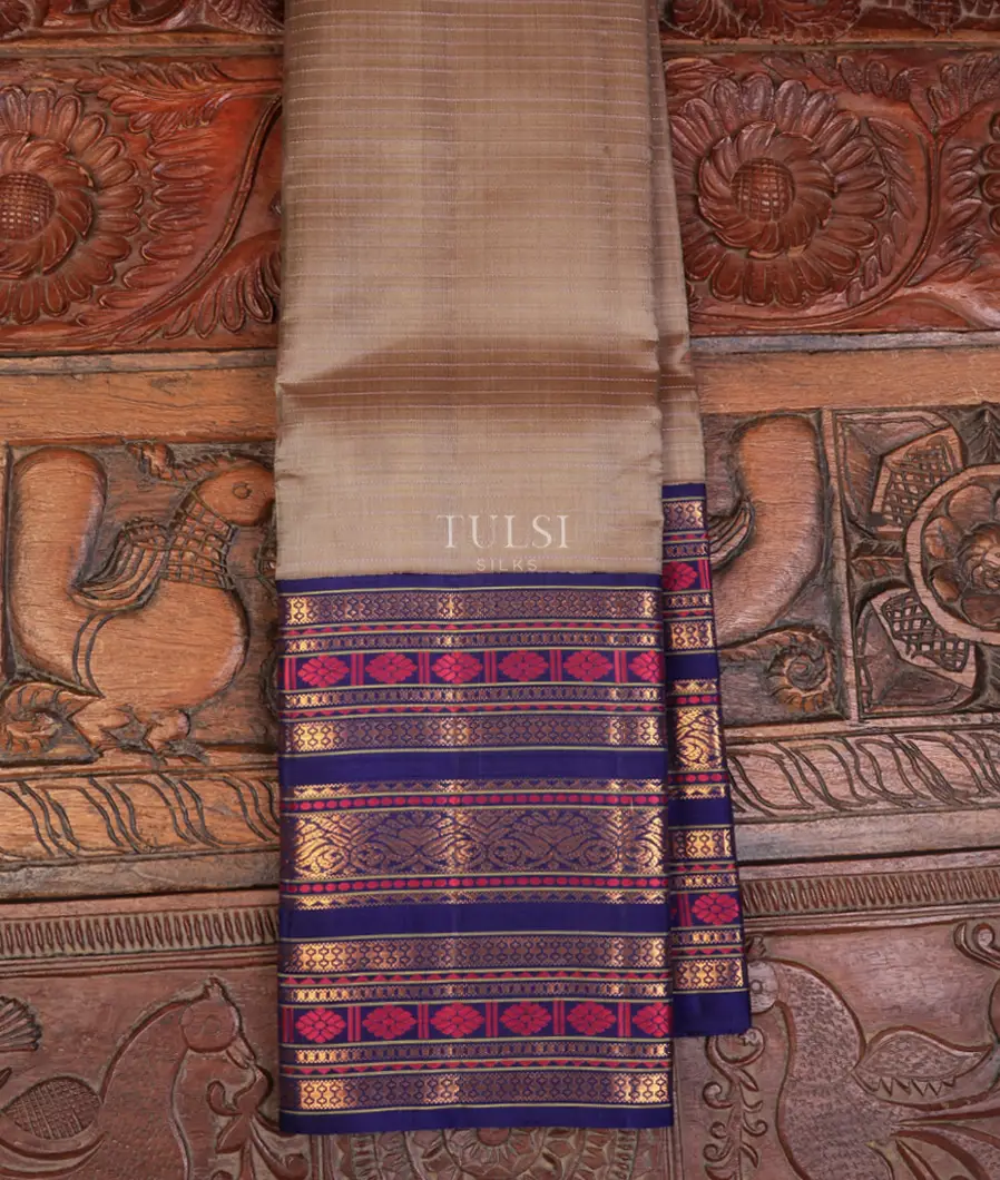 Beige Kanjivaram Silk Saree T751213-image