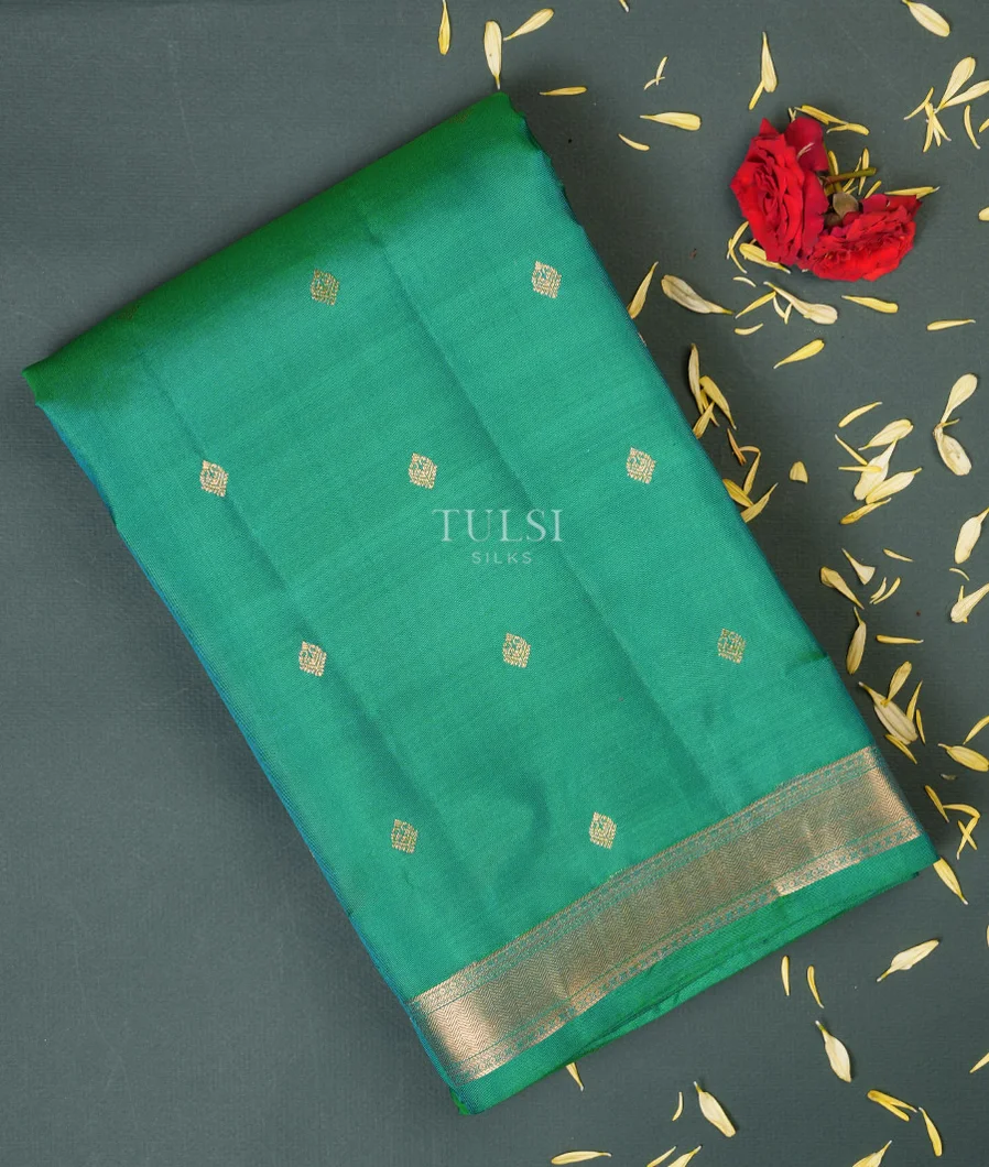 Green Soft Silk Saree T751289-image