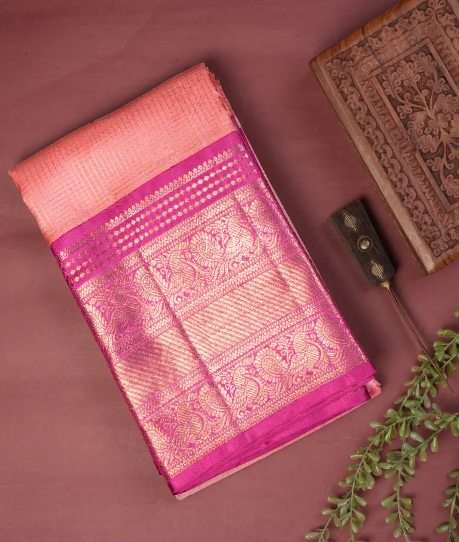 Pink Kanjivaram Silk Saree T728634-image