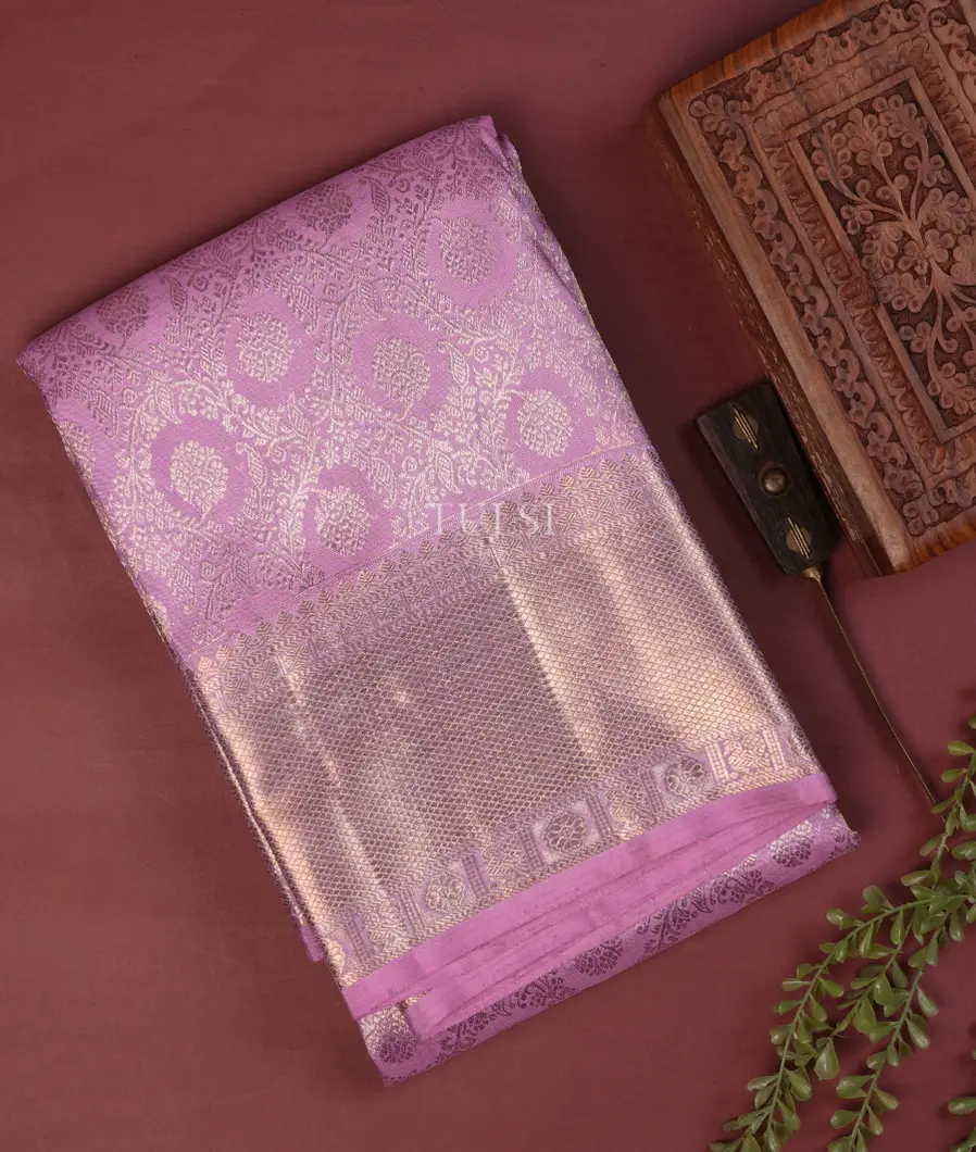 Lavender Kanjivaram Silk Saree T642470-image