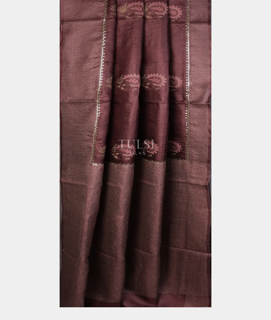 burgundy-tussar-embroidery-saree-t751465-t751465-b