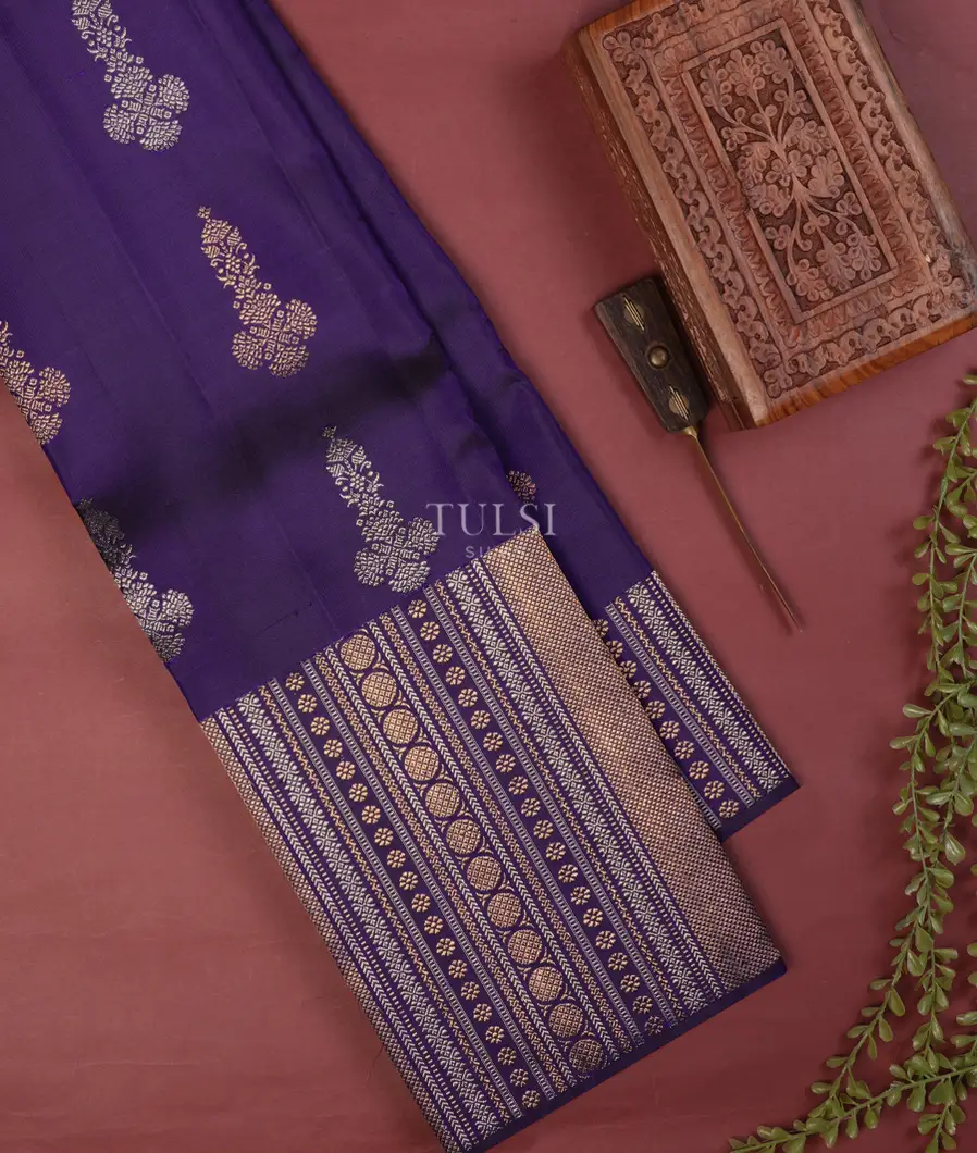 Purple Kanjivaram Silk Saree T742584-image
