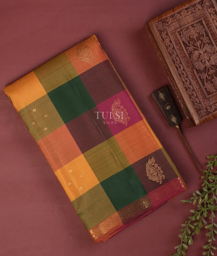 Multicolour Kanjivaram Silk Saree T751191-image