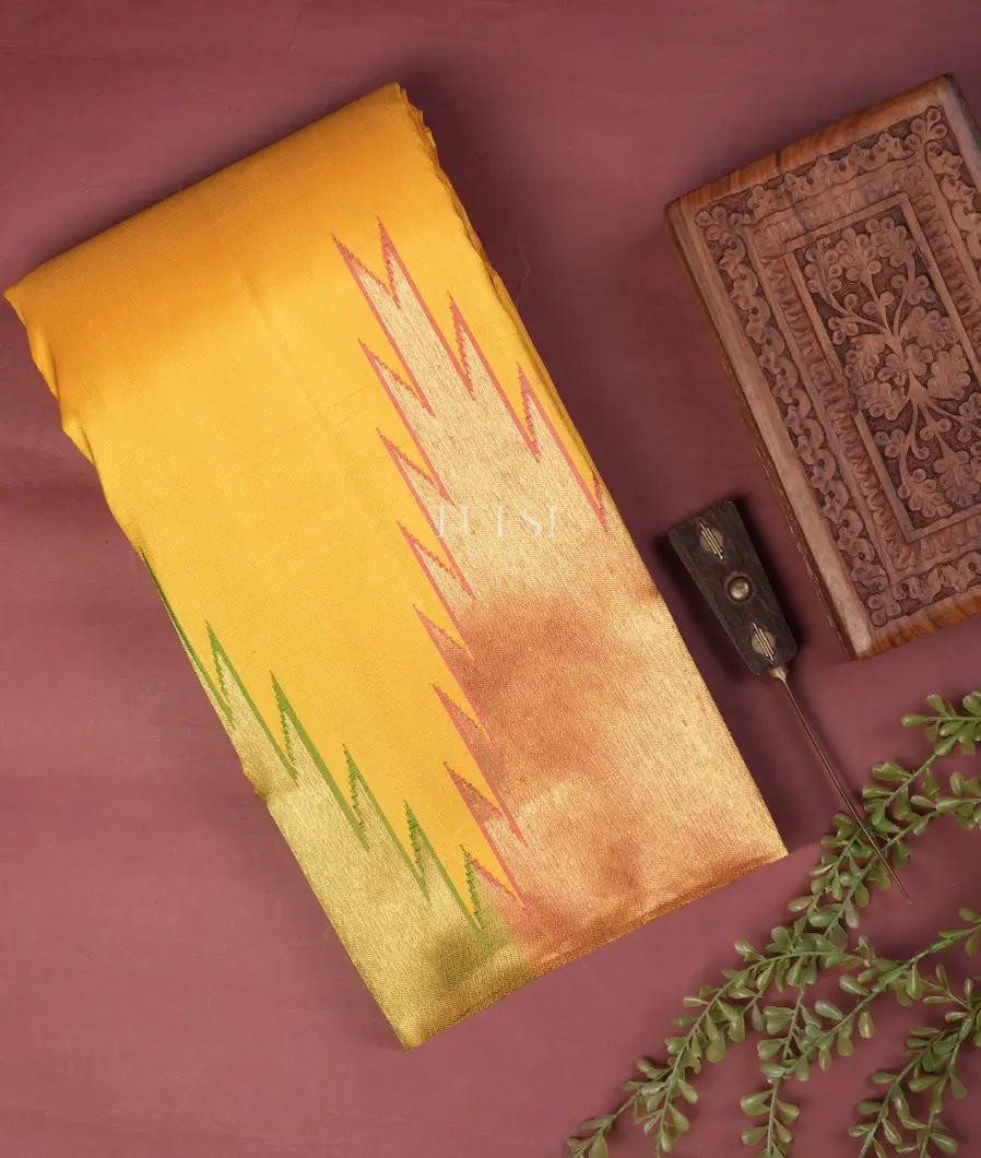 Yellow Kanjivaram Silk Saree T753513-image