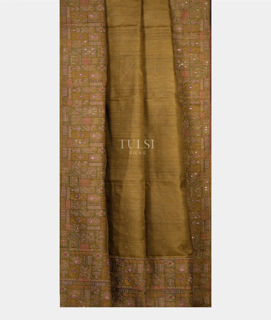 golden-brown-tussar-embroidery-saree-t750165-t750165-b