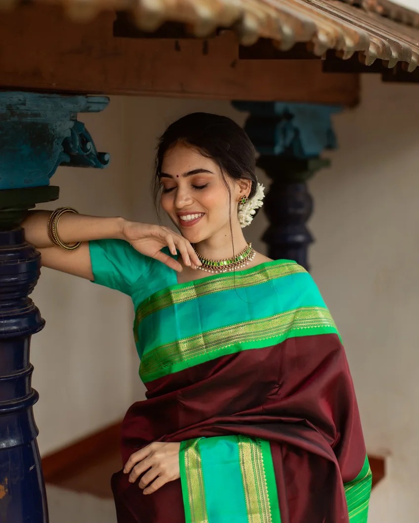 10 Traditional Sarees of Tamilnadu and Types of Tamilnadu Silk Sarees -4