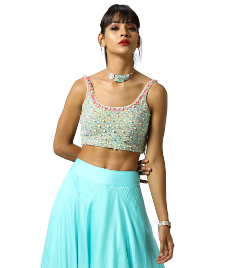 Pistachio Lehenga Set3