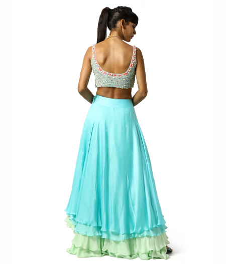 Pistachio Lehenga Set4