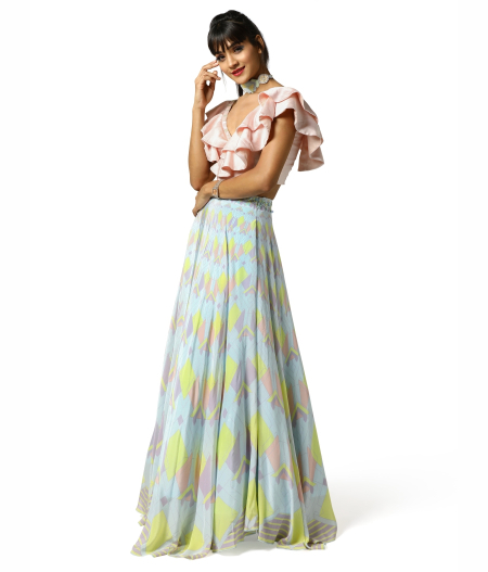 Chantilly Crop Top and Skirt2