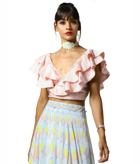 Chantilly Crop Top and Skirt3