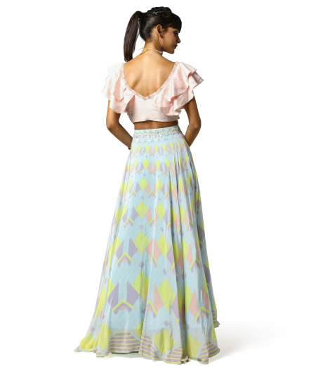 Chantilly Crop Top and Skirt4