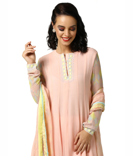 Raspberry Anarkali set3