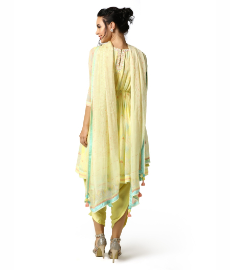 Lemon Tart Dhoti Set4