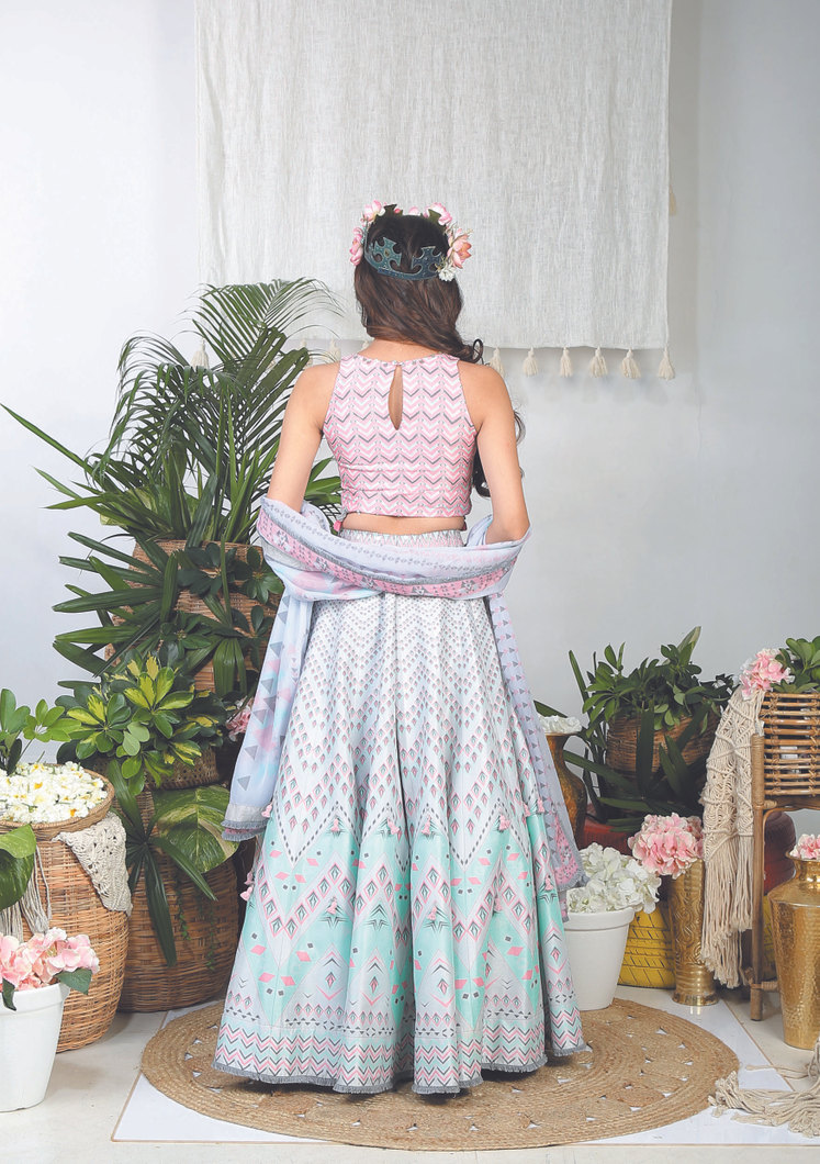Slalom Pebble Lehenga Set3