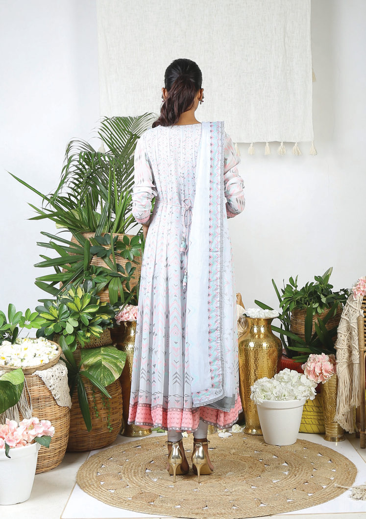 Quaint Tribal Anarkali Set3