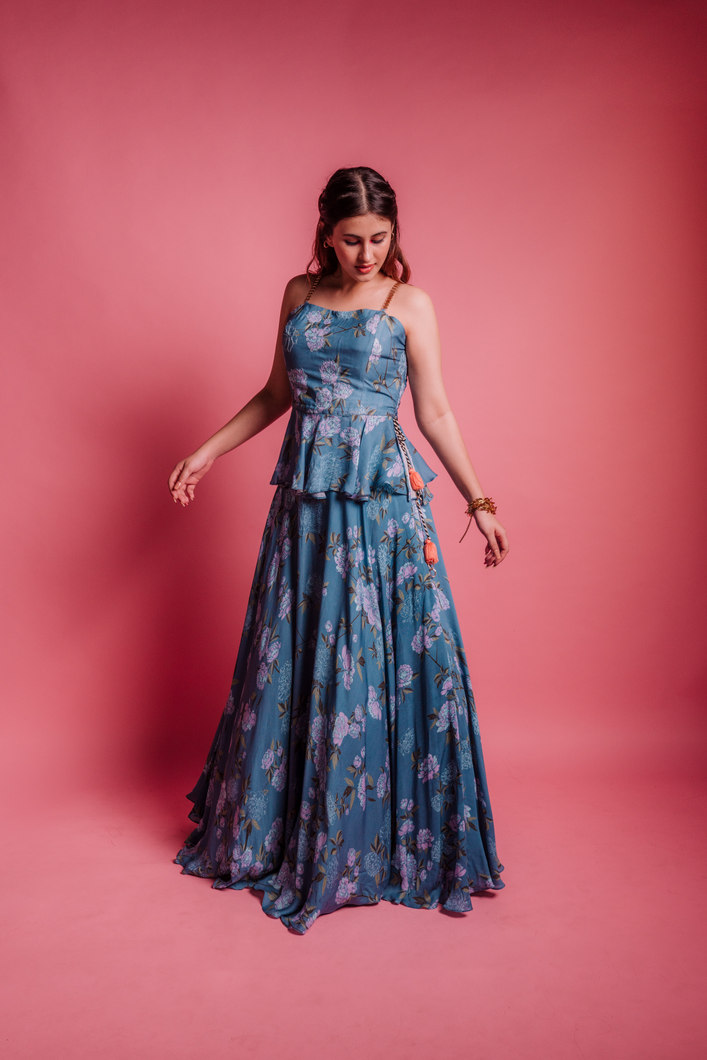 Floret Skirt & Crop Top2