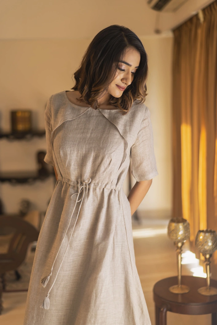 Linen frock hot sale